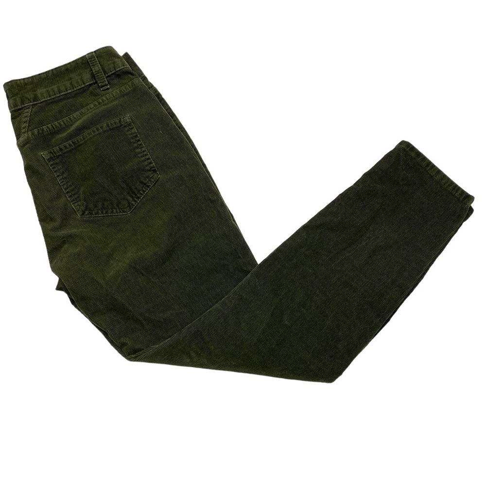 CLOSED Green Corduroy Baker Pants 27 Slim Mid Rise Crop